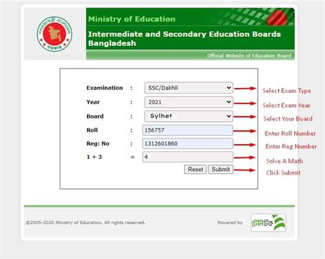 SSC Result 2022 Sylhet Board With Full Marksheet Number