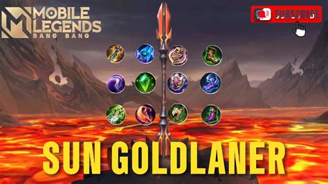 Sun Goldlanermenyala Abangku Gameplay Mobile Legends Youtube