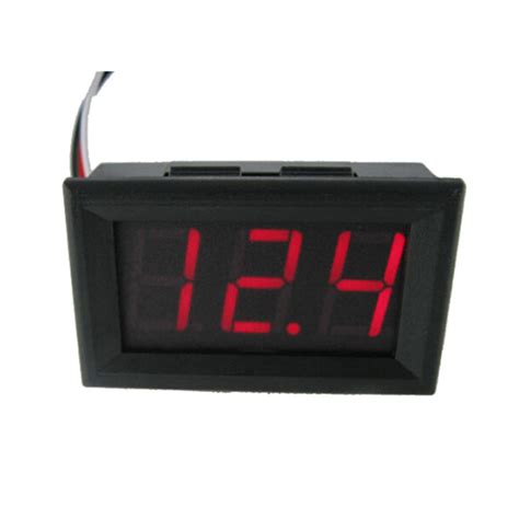 Kingd Dc V Wire Led Digital Display Panel Volt Meter Voltage