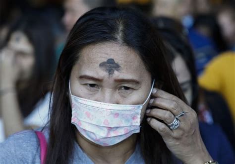 Filipino Ash Marking On Forehead Wears Editorial Stock Photo Stock