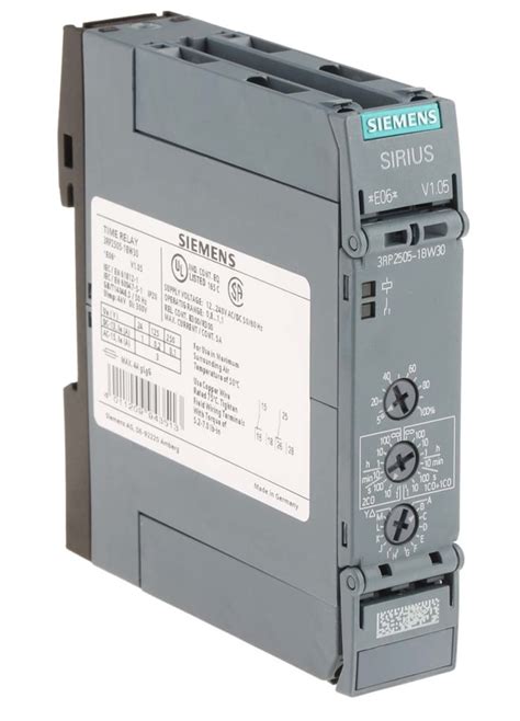 3RP2505 1BW30 Siemens Temporizador multifunción Siemens 3RP25 12