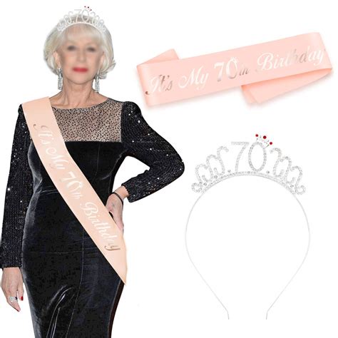 Buy HOWAF 70th Birthday Sash Party Decoration Its My 70th Birthday