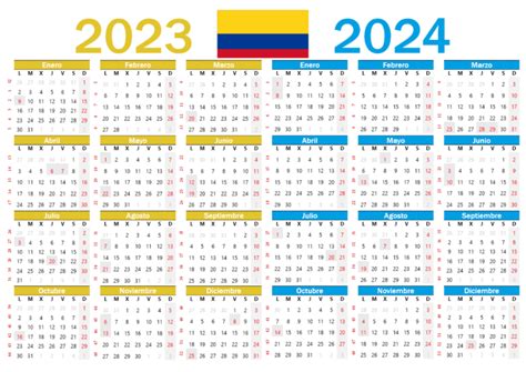 Calendario Colombia Con Festivos Pdf