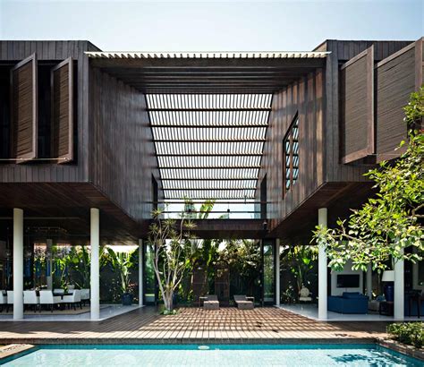 Fasad Rumah Tropis Kontemporer Fasad Arsitektur Kontemporer Sculptural