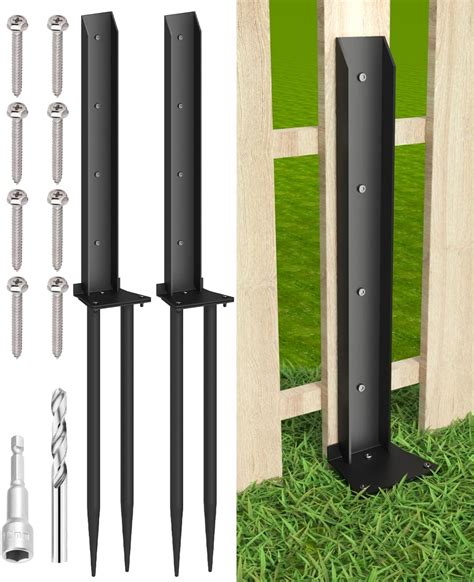 Amazon Jpoip Heavy Duty Steel Fence Post Repair Kit Inch Long