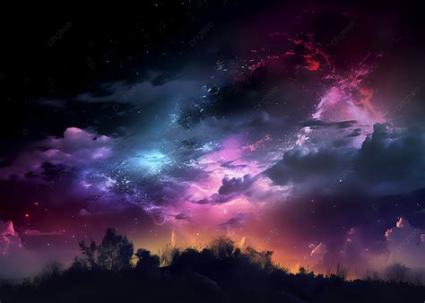 Night Sky Fantasy Starry Sky Background Starry Sky Night Sky Dream