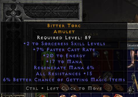 Sorc Crafted Amulet • Price Check •