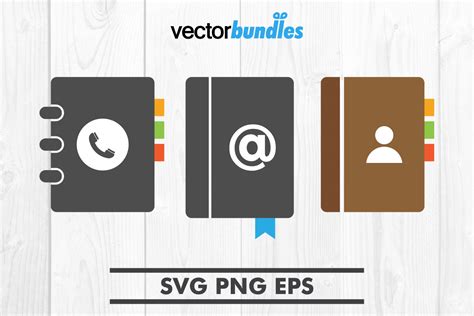 Phone Book Clip Art Graphic By Vectorbundles · Creative Fabrica