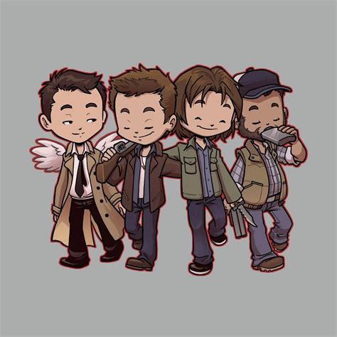 Superbuddies Shirt Supernatural Cartoon Supernatural Drawings Supernatural Art