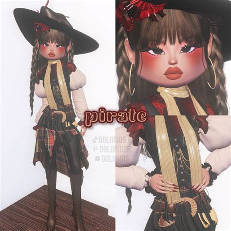 DTI PIRATE ᡣ𐭩 in 2024 Pirate outfit Dress to impress Outfit