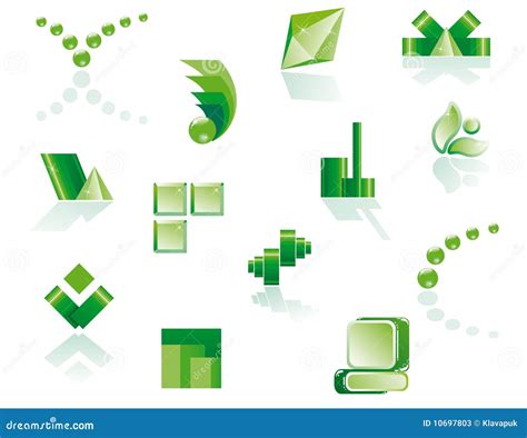 Vector Icons & Design Elements Stock Vector - Illustration of green ...