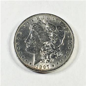 1897 Morgan Silver Dollar High Grade With Luster Property Room