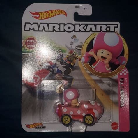 Hot Wheels Mario Kart Toadette Pink Birthday Girl New In Pack Nintendo Mariokart 4563491165