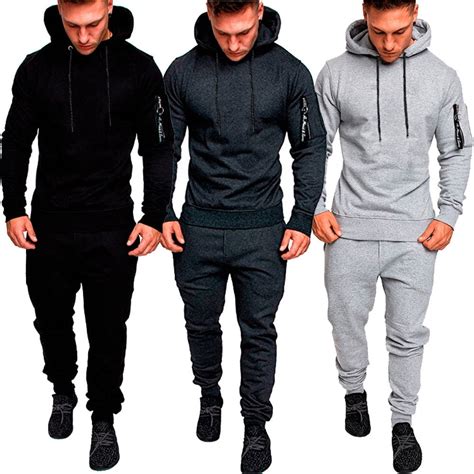 Urkutoba Mens Tracksuit Top Bottom Sport Jogging Sweat Suit Trousers