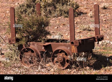 Old Mine Cart Stock Photo Alamy