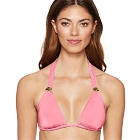 Trina Turk Swim Trina Turk Studio Solid Triangle Slider Bikini Top
