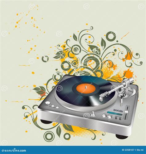 Turntable Cartoon Vector | CartoonDealer.com #2358107