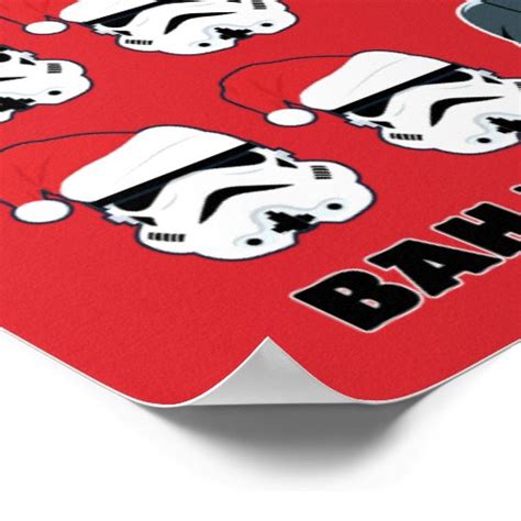 Darth Vader And Stormtrooper Bah Humbug Poster Zazzle