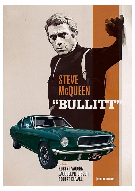 Bullitt Steve Mcqueen Art Print Etsy Uk