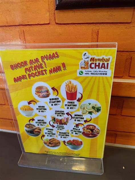 Menu At Mumbai Chai Thane Thane