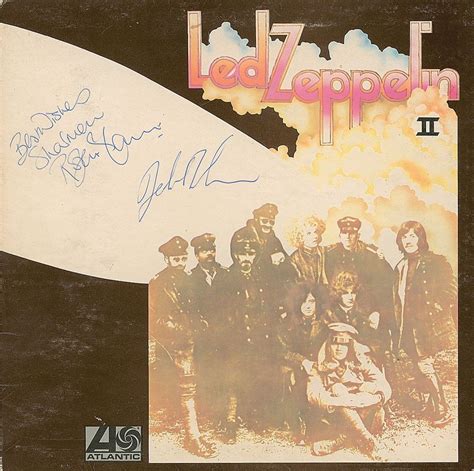 Lot Detail Led Zeppelin Vintage Dual Signed Led Zeppelin II W