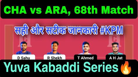 CHA Vs ARA Today Match Dream11 Prediction CHA Vs ARA Dream11