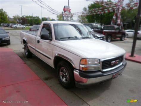 2001 Arctic White Gmc Sierra 1500 Sl Regular Cab 29342595 Photo 4 Car Color