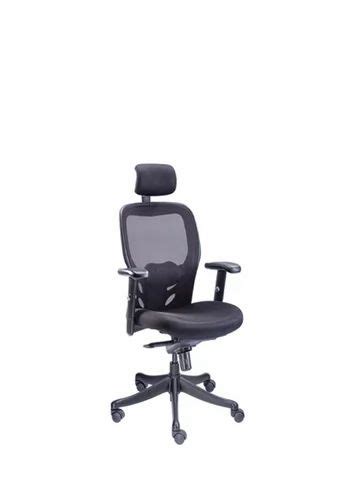 Mesh High Back Office Executive Chair Adjustable Arm Black At Rs