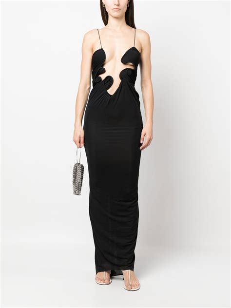 Christopher Esber Molded Venus Maxi Dress Black Farfetch Uk