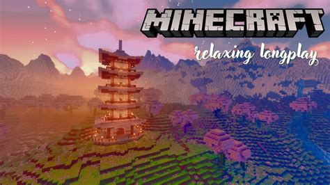 Cherry Blossom Pagoda Minecraft Relaxing Longplay No Commentary 1