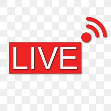 Live Streaming Icons Red Symbols And Buttons Of, Live Icons, Red Icons ...