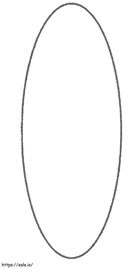 Ellipse Shape Coloring Page