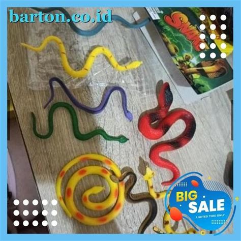 Jual MAINAN HEWAN KARET SET ULAR REPTILLES SNAKE SET 8PC MINIATURE