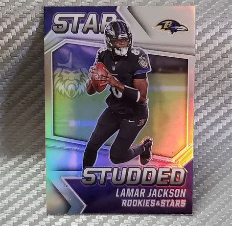 Lamar Jackson Rookies Stars Ss Holo Silver Star Studded