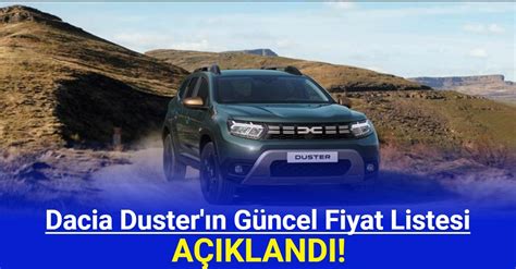 Yeni Dacia Duster N Fiyat Listesi A Kland