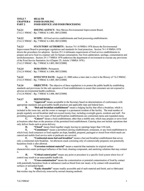 Fillable Online Nmcpr State Nm Food Handling Nmcpr State Nm Fax Email