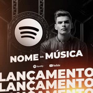 Nome Da Música Spotify Lançamento Flyer Social Media PSD Editável