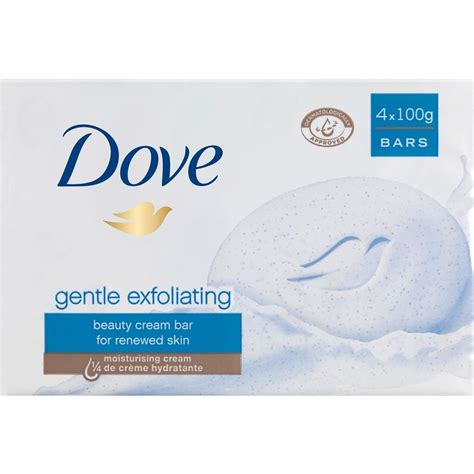 Dove Gentle Exfoliating Beauty Cream Bar 4 Pack Big W