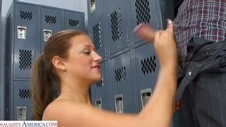 Carmen McCarthy Is Sucking Cock At The Locker Room Porn Movies Movs