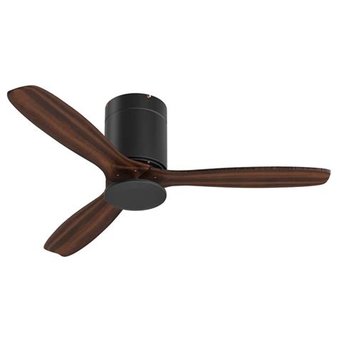 52 Low Profile Ceiling Fan With 3 Wood Blades Modern Ceiling Fan No