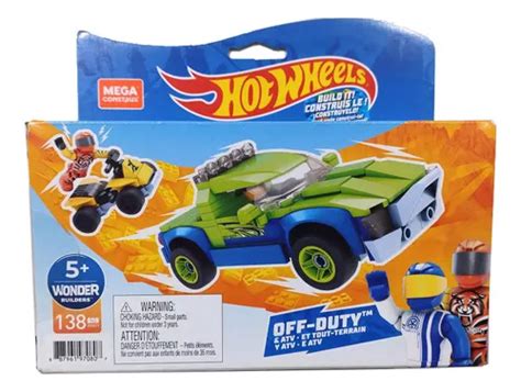 Mega Construx Hot Wheels Carro Off Duty Atv Tipo Lego Mattel Frete Gr Tis