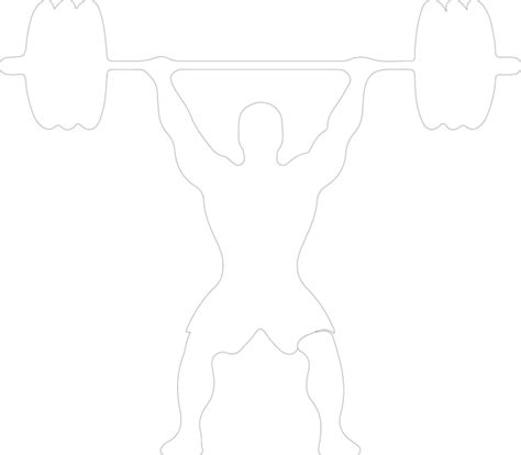 A Drawing Of A Man Lifting A Barbell With The Words Body On It