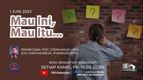 Bina Jemaat Gki Kebonjati Juni Youtube