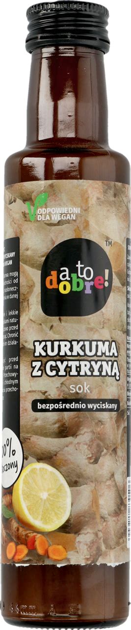 A TO DOBRE sok Kurkuma z Cytryną 250 ml Drogeria Rossmann pl