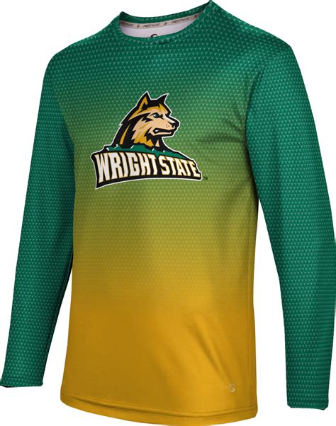 Prosphere Mens Wright State University Zoom Long Sleeve Tee