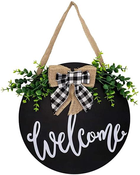 3d Front Door Welcome Wreath Farmhouse Welcome Sign For Front Door