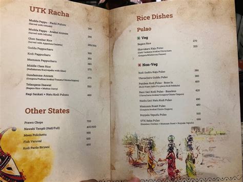 Menu At United Telugu Kitchens Utk Vijayawada