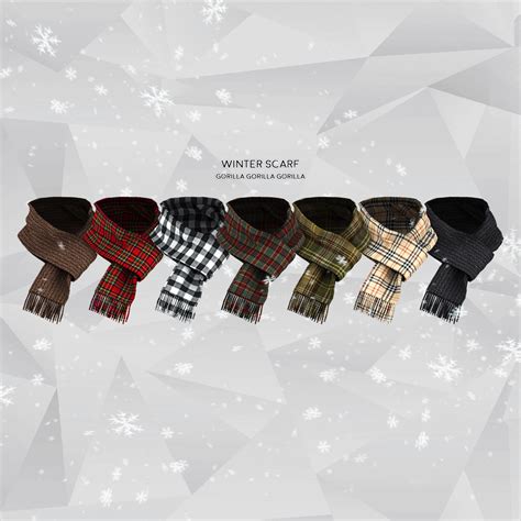 Winter Scarf Sims 4 Men Clothing Sims 4 Sims 4 Male Clothes