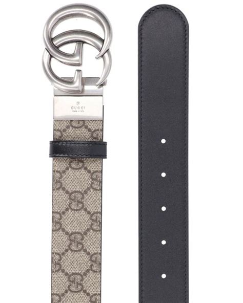 Gucci Gg Marmont Reversible Belt In Gray For Men Lyst