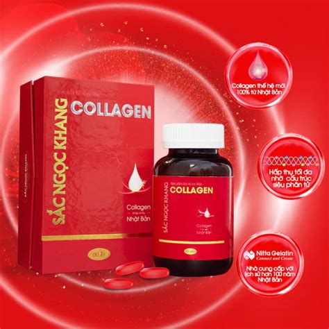 Combo Collagen Sắc Ngọc Khang Hộp 60v và Viên uống Hoa Thiên Hộp 30v